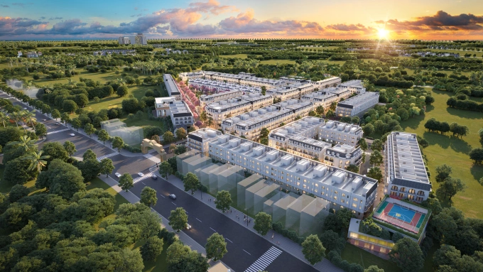 Một góc khu đô thị City Rice nhìn từ trên cao. Ảnh: CĐT