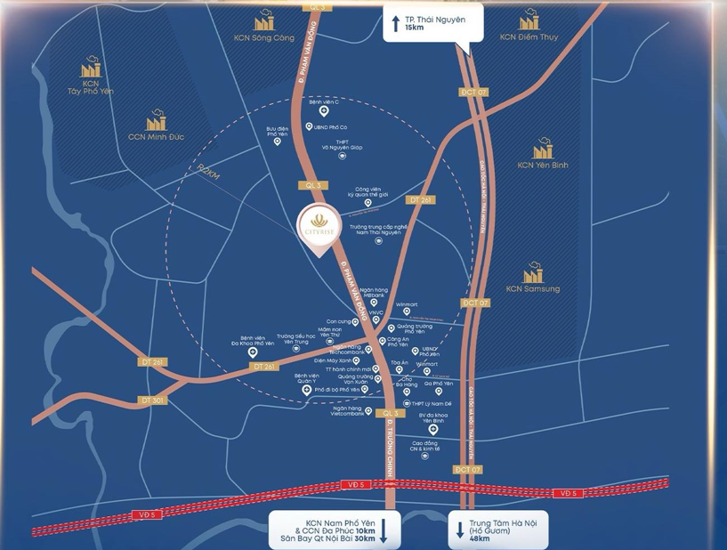 Vị trí đắc địa - Lợi thế đắt giá của khu đô thị City Rise Phổ Yên  - Ảnh 1.